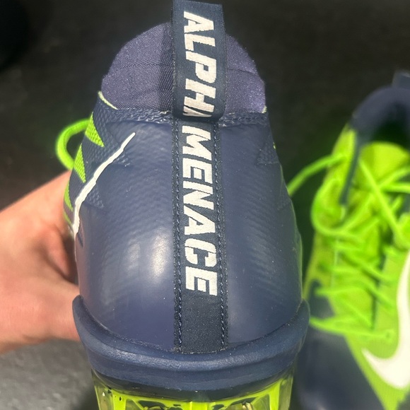 Nike Alpha Menace Pro Seattle Seahawks Football Cleats Mens Size 12 - Picture 7 of 8